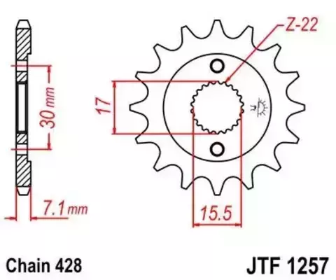 Звезда ведущая JTF1257 14