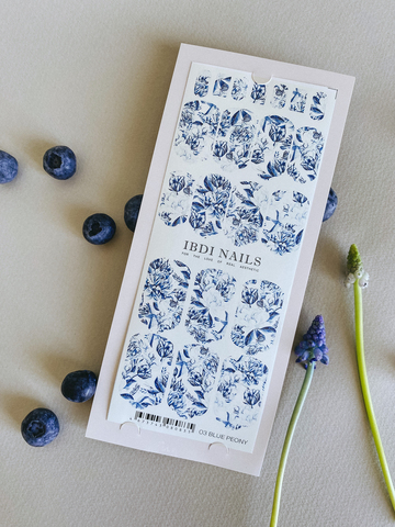 Пленки для маникюра IBDI NAILS 03 BLUE PEONY