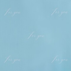 Упаковочная бумага глянцевая, For you/Для тебя, двухсторонняя, 75 г, 0,5*0,7 м, 5 листов
