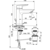 Ideal Standard Tesi A6555AA Смеситель для раковины однорычажный с донным клапаном