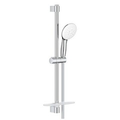GROHE Tempesta 27927003 Душевой гарнитур, лейка 3 режима, штанга 600 мм, 13,5 л/мин, с полочкой фото