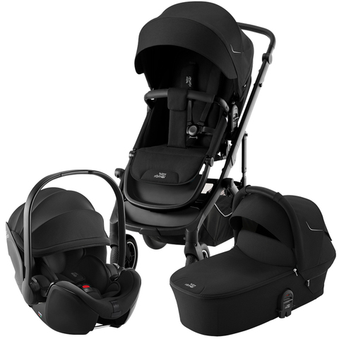 Комплект 3в1 коляска Britax Roemer SMILE 5Z Space Black + автокресло BABY-SAFE PRO Deep Black