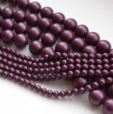 Жемчуг 3 мм Сваровски Elderberry Pearl
