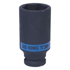 KING TONY (443530M) Головка торцевая ударная глубокая шестигранная 1/2", 30 мм