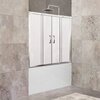 BelBagno Unique UNIQUE-VF-2-150/180-140-P-CR Душевая шторка на ванну, цвет: хром