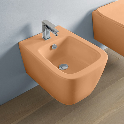 ArtCeram A16 ASB001 13 00 ARANCIO CAMMEO *1 Биде подвесное, цвет: оранжевый