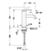 Duravit C11020002010 Смеситель для раковины однорычажный