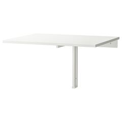 Стол откидной IKEA NORBERG (НОРБЕРГ), Белый, 74x60 см