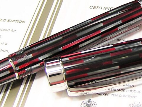 Ручка перьевая Parker Duofold Duofold Senior Red, F306 Limited Edition (S0955270)