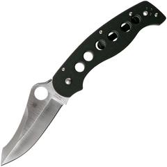 Фото Нож складной A.T.R.™ 2 Spyderco C70GP2, сталь CPM-S30V Satin Plain, рукоять стеклотекстолит G10, чёрный
