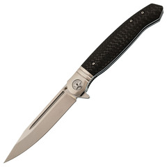 Фото Складной нож НКВД 3-3, сталь D2, рукоять carbon fiber
