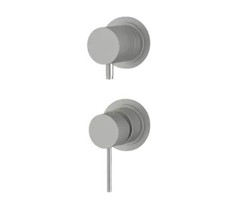 Remer X Style Inox SSX93P Смеситель для ванны/душа на 3 потока скрытый монтаж (скрытая часть в комплекте), цвет: нержавеющая сталь