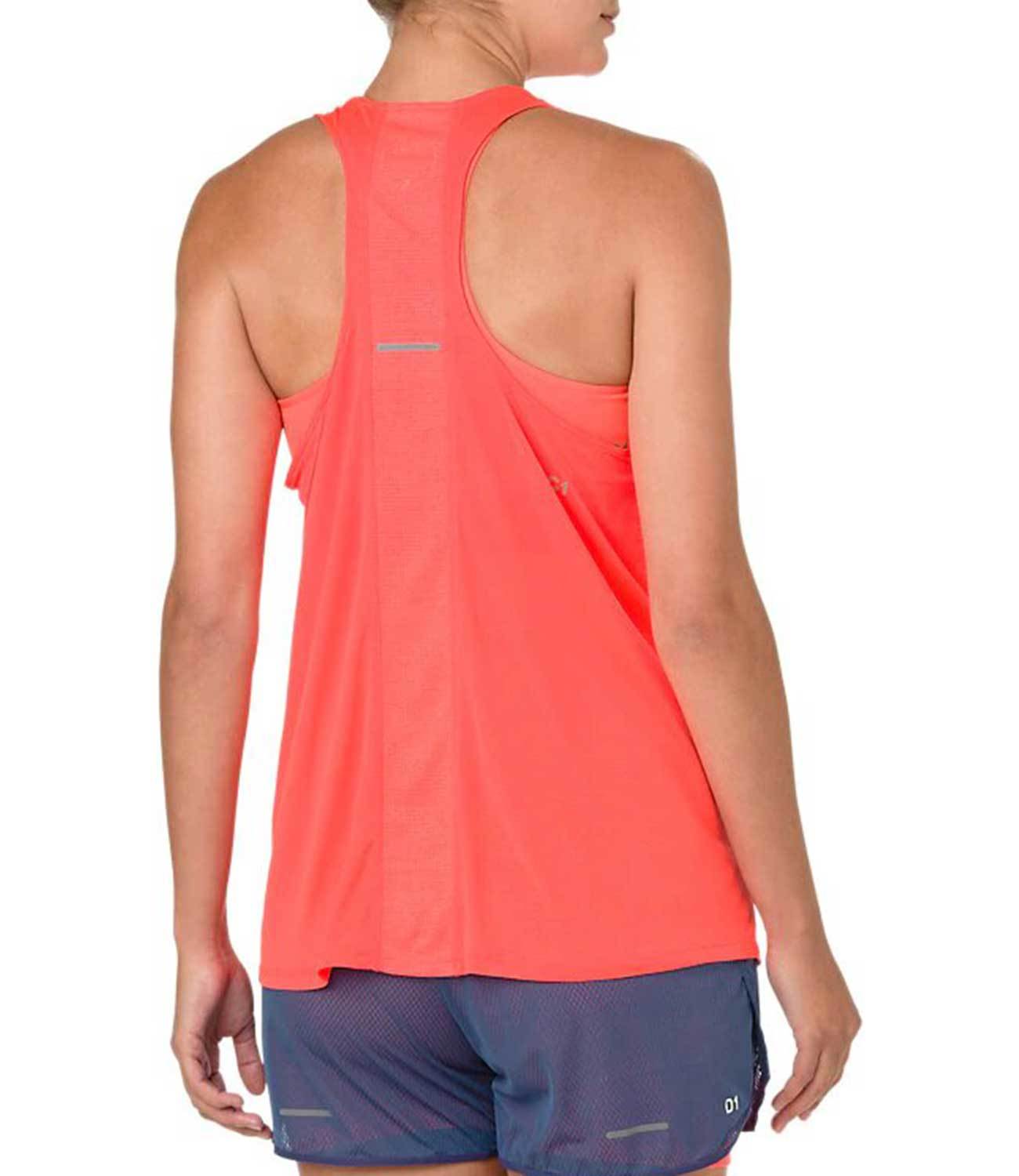 Asics Cool Tank майка для бега женская коралловая - 2