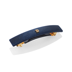 Balmain Hair Couture Заколка-автомат M "Космический сапфир" Limited Edition Acetate Barrette Pour Cheveux Medium Cosmic Sapphi