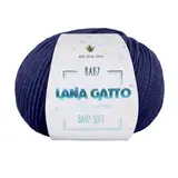 Пряжа Lana Gatto Baby soft 8440 темно-синий