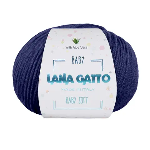 Пряжа Lana Gatto Baby soft 8440 темно-синий