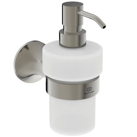 Ideal Standard La Dolce Vita T5510GN Дозатор для жидкого мыла с держателем, матовое стекло, для настенного монтажа, с крепежом