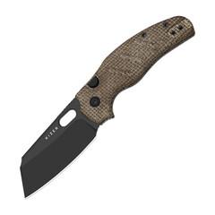 Фото Складной нож Kizer C01C 2.9 BS, сталь ELMAX, рукоять микарта, коричневый/черный