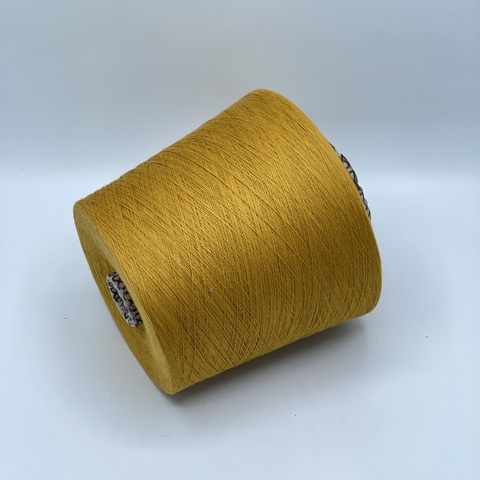 Бобинная пряжа,Cotton combed, 2540м. 100%Хлопок, Золотая рожь(844), 39053