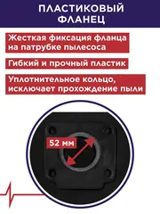 Мешок для пылесоса ПУЛЬСАР ПС 200 синтетический многоразовый 20 литров (1 шт) (921-527)