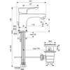 Ideal Standard Alpha BC486AA Смеситель для раковины с пластиковым донным клапаном