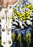 Платье из шелка ROBERTO CAVALLI