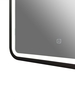 Art&Max Genova AM-GEN-800-800-DS-F Зеркало с подсветкой, цвет: чёрный