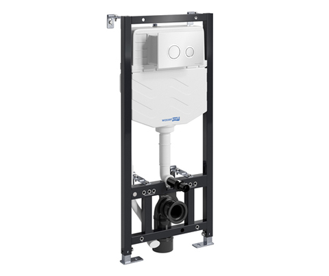 WasserKRAFT Aller 10TLT.010.ME.WH01 Инсталляция для унитаза с клавишей, цвет: белый