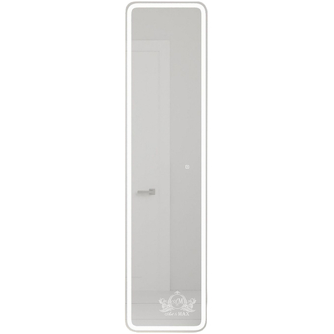 Art&Max Platino AM-PLA-400-1600-1D-R-L-DS-F Зеркало с подсветкой, цвет: белый