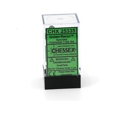 Chessex 7-dice set Gold Recon