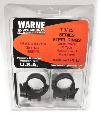 КРЕПЛЕНИЯ WARNE 7.3/22 ДЛЯ ПРИЦЕЛОВ 1