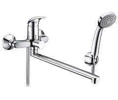 WasserKRAFT Isen 2602L Смеситель для ванны с длинным изливом, цвет: хром фото