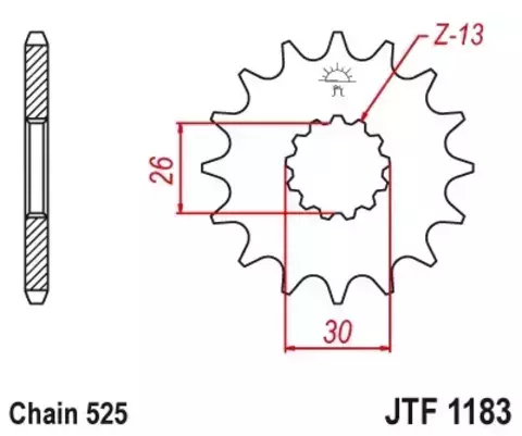 Звезда ведущая JTF1183 18