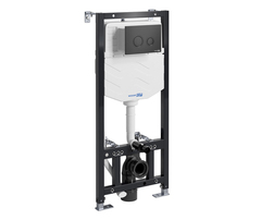 WasserKRAFT Aller 10TLT.010.ME.MB01 Инсталляция для унитаза с клавишей, цвет: чёрный фото