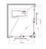 BelBagno Uno UNO-195-AH-2-120/80-C-CR Душевой уголок прямоугольный, 120x80, цвет: хром