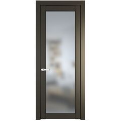 Межкомнатная дверь эмаль Profil Doors 1.1.2PD перламутр бронза остеклённая