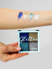 LavelleCollection Тени 4-цветные для век Glitter тон 01 Королевская роскошь