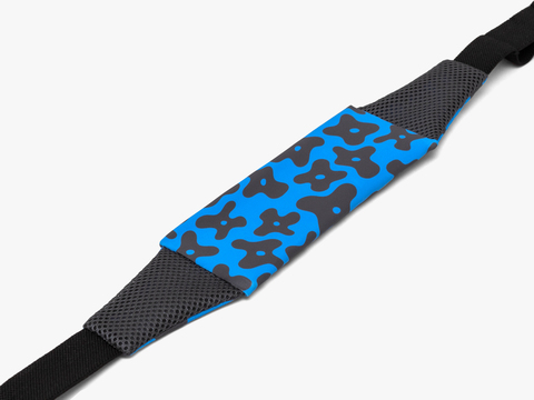 Поясная сумка для бега Enklepp Run Belt 365 black flowers-blue