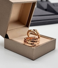 Кольцо ЗМЕЯ-SERPENTI lux качество rose VGOLD