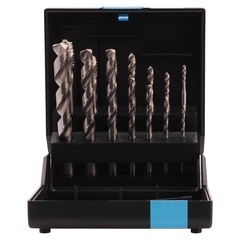 Набор метчиков машинных M3 -M12 HSSE DIN371/376 (Винт., C/2-3P, R35, + сверла) 14пр Volkel 47847