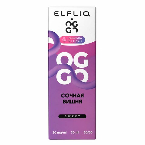 Жидкость OGGO X ELFLIQ Sweet 2% Salt 30 ml - Сочная вишня