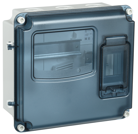 Корпус ЩУРн-П 1/3 Krepta 3 IP66 PC пластик. IEK MSP1-N-03-66-L
