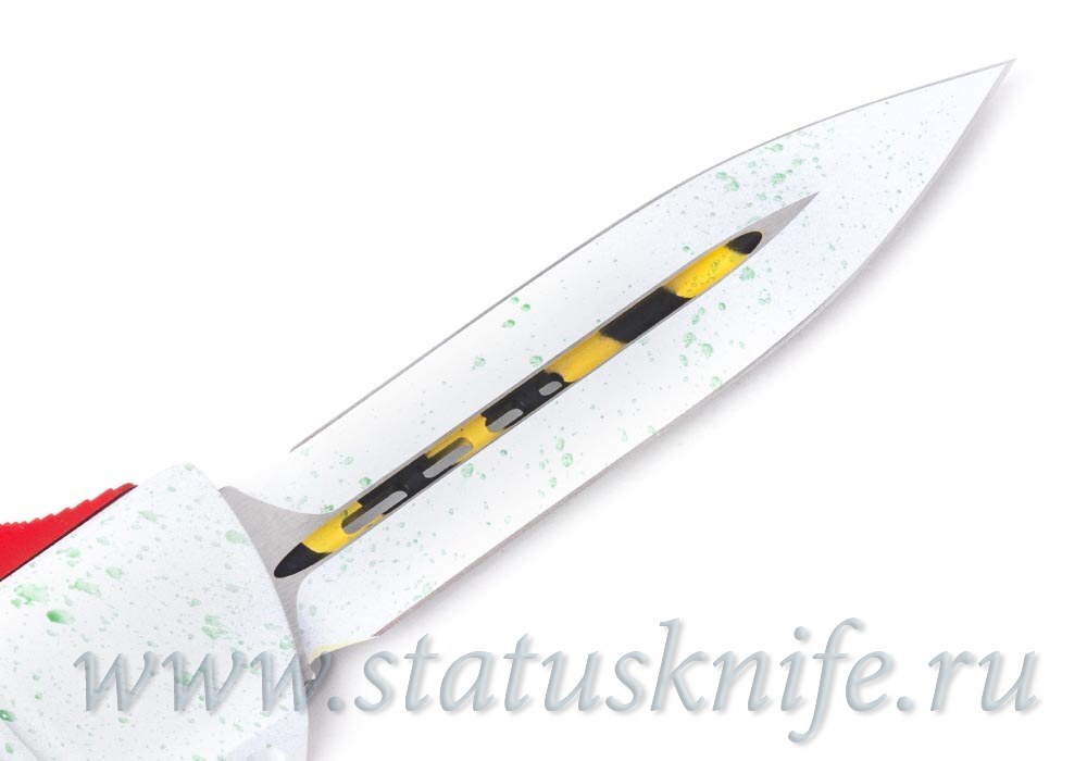 Нож Microtech Combat Troodon 142-1GBS Ghostbuster Slime White