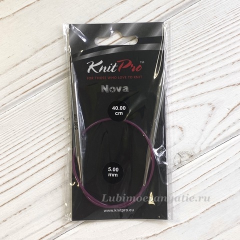 KnitPro Nova Metal круговые спицы 5 мм/40 см