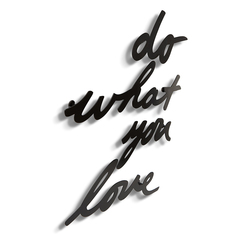 Надпись декоративная Do What You Love настенная черная