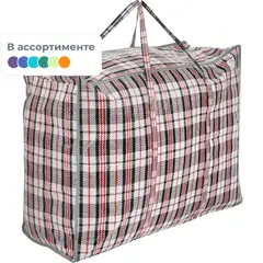 Сумка хозяйственная Клетка 60x50x30см,90л,VETTA полипр,2цв в ас-те,467-039