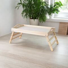 Столик для завтрака в постель, 53х32х24, Lazy Sunday, стол для ноутбука, поднос, деревянный, для кухни, Dipriz