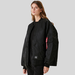Бомбер Oversized MA-1 Mod Bomber Jacket W Black (Черный)