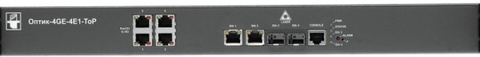 Мультиплексор-коммутатор НПО Телеком Оптик-4GE-4E1-ToP