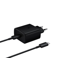 Сетевое зарядное устройство Samsung EP-TA845, USB-C + кабель Type-C, 45Вт, Black (Черный)